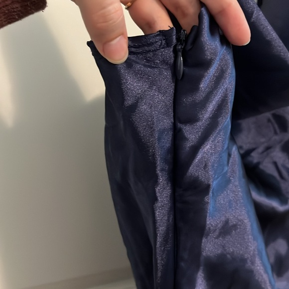 Blue Cowl Neck Adjustable Mini Dress 💖 - Picture 5 of 13